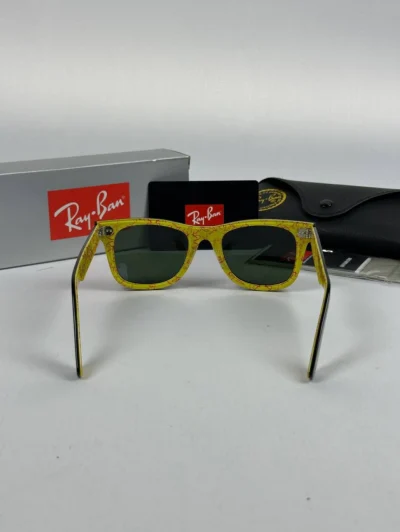 عینک مشکی زردrayban rb-2140 - Image 3
