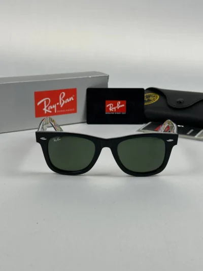 عینک مشکی نقشه rayban rb-2140 - Image 4