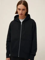 سویشرت زیپ دار مشکی - تصویر 4