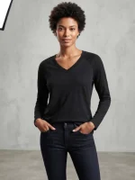 بلوز آستین بلند زنانه مشکی - Image 3
