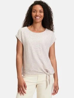 Brown line t-shirt for women