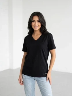 Calvin Klein Black V-Neck T-Shirt (Basic Model)