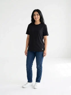 Eddie Bauer Women's Black Basic Casual T-Shirt