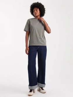 Gray Cotton Bassic T-shirt