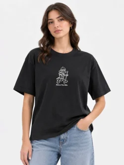 Women's black t-shirt